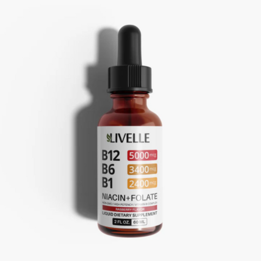 Vitaminas B12 Líquidas - Sabor Frambuesa